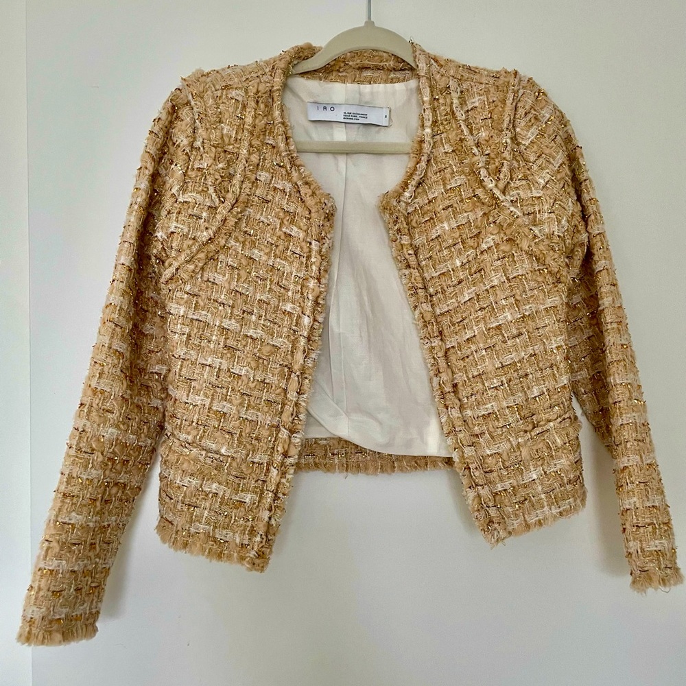 Iro Gold tweed jacket